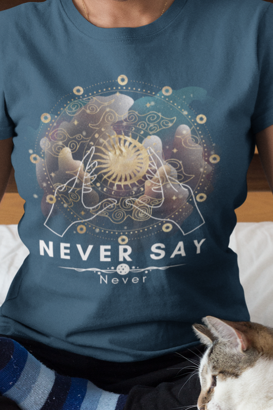 NEVER SAY  - Bio Damen Shirt
