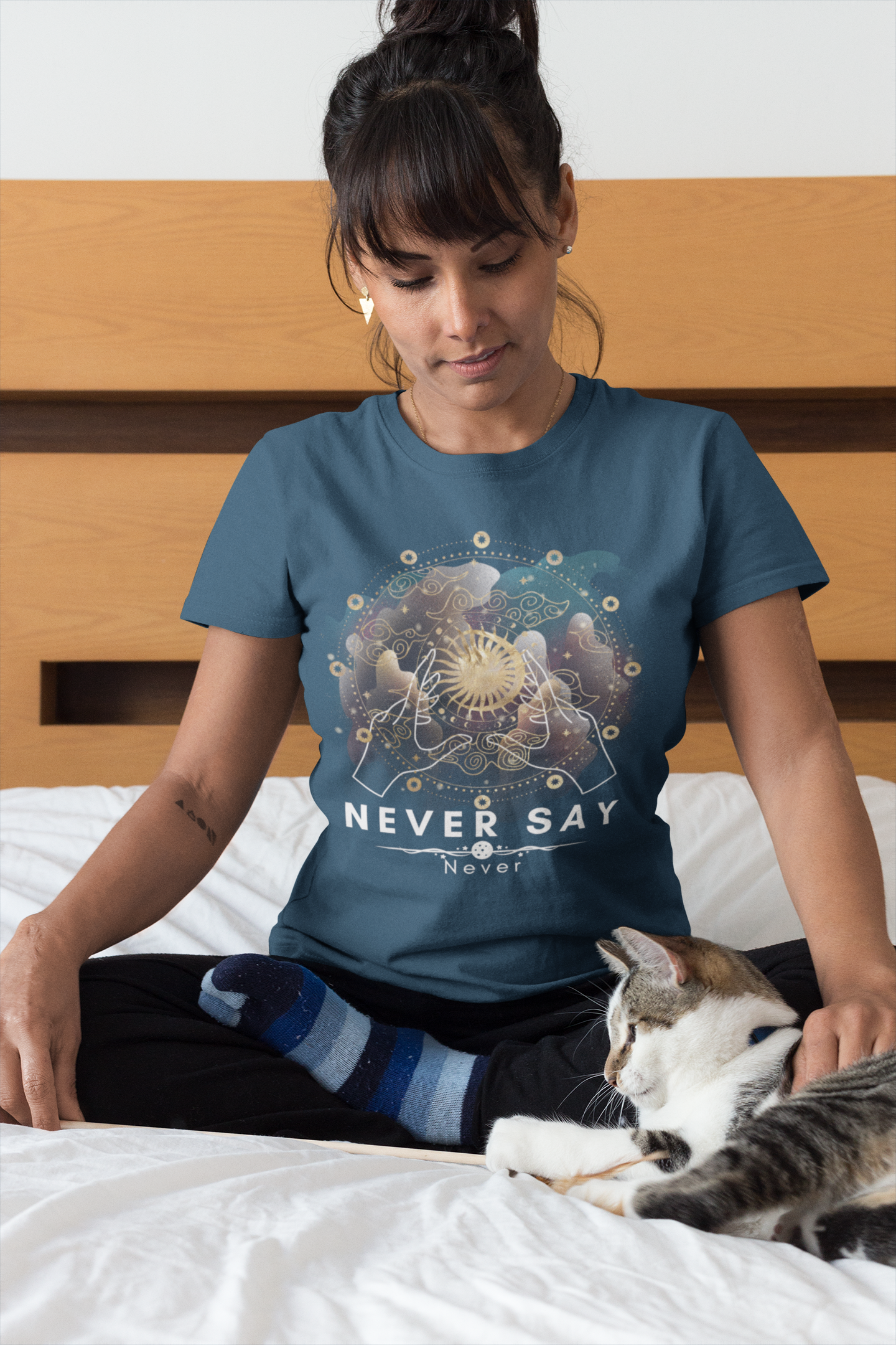 NEVER SAY  - Bio Damen Shirt